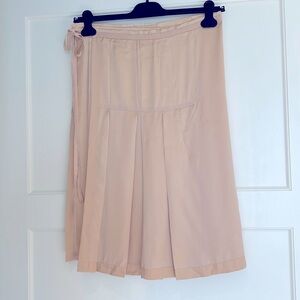Calvin Klein pale pink satin wrap skirt